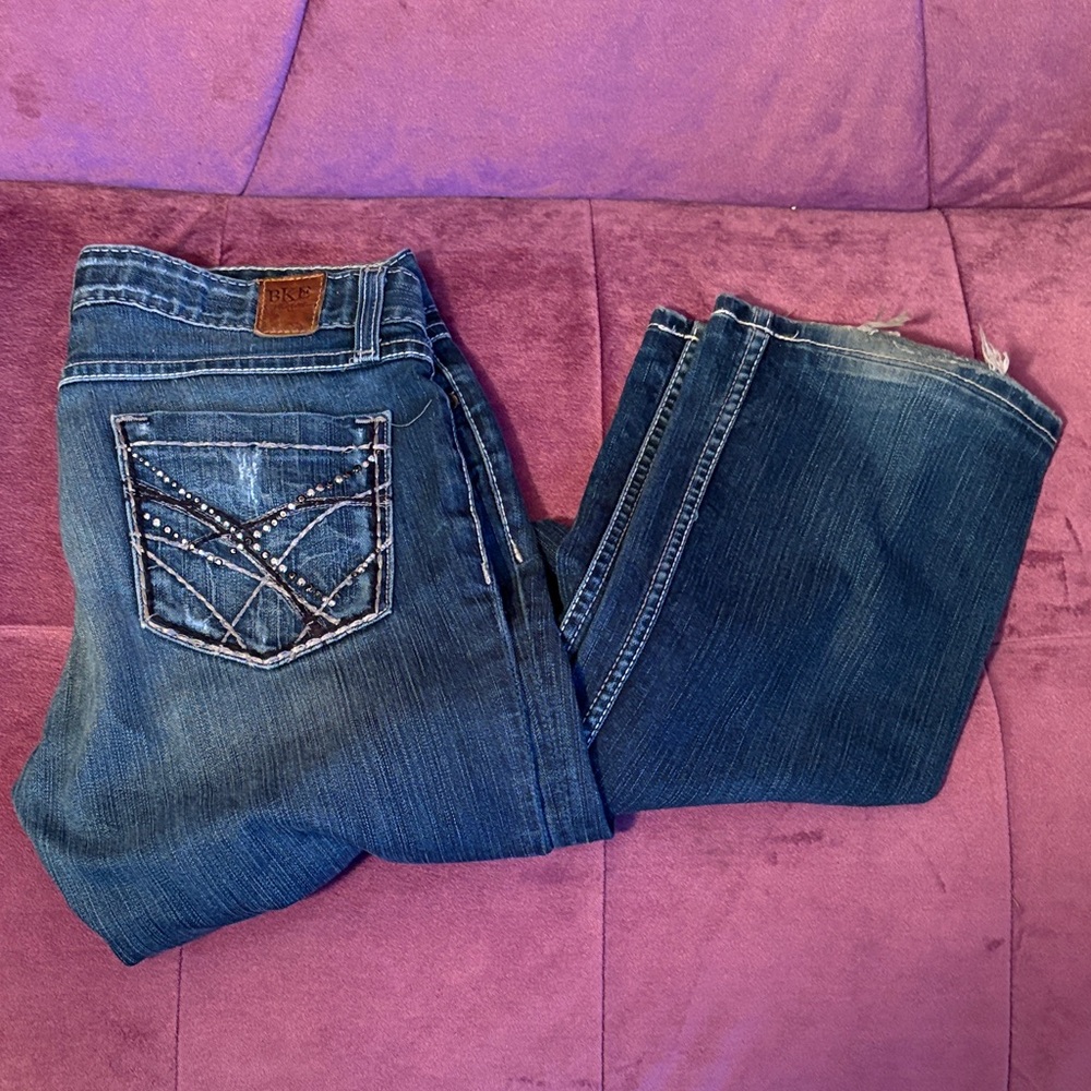 BKE Dark Blue Boot Cut Jeans